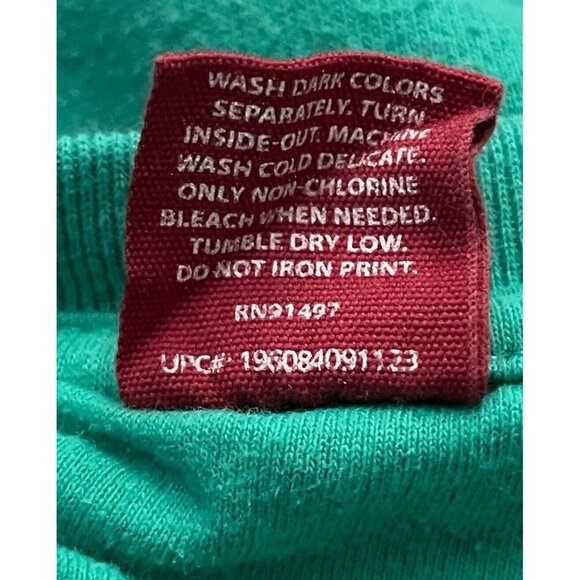 December 25th Crewneck Sweatshirt Adult XXL Green Merry Long Sleeve Fleece EUC - Picture 5 of 7